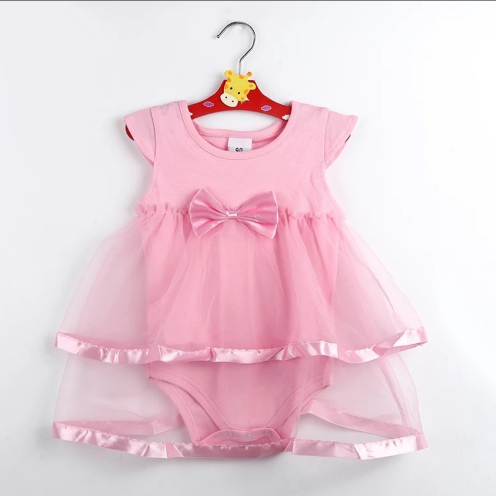 New! 24 Month OnesieDress with bow baby